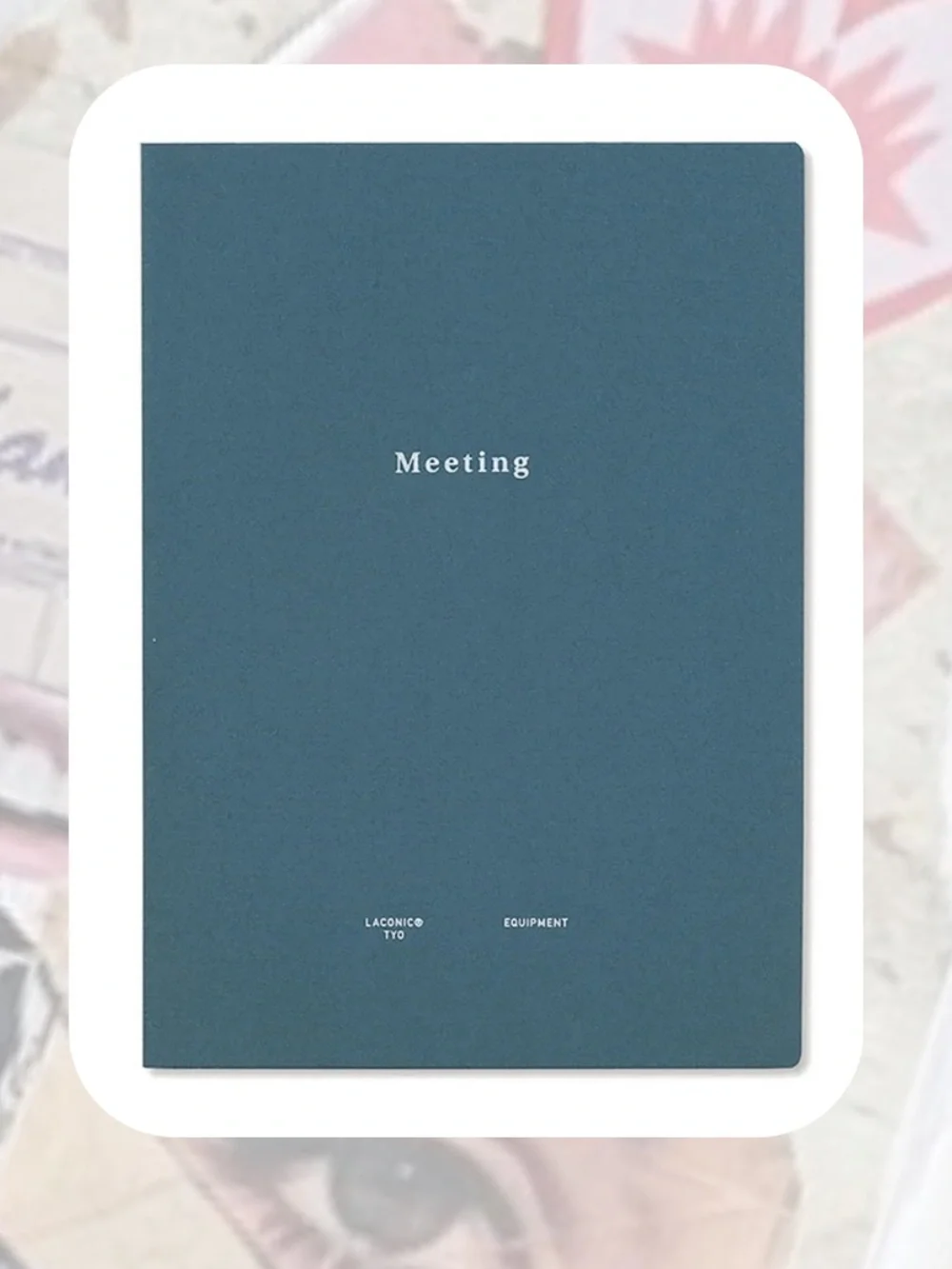 NWT🎉 LACONIC Navy Blue “Meeting” Agenda Planner Softcover